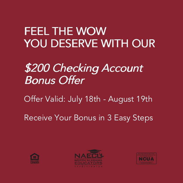 $200 checking account bonus offer!