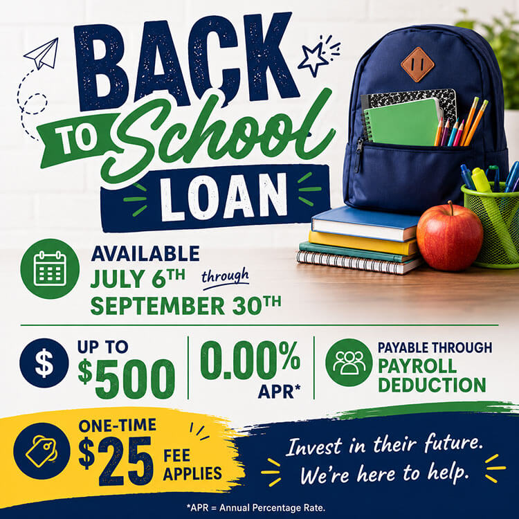 School Supply Loan Offers - up to $500 at 0% APR!